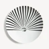 Soli<Fornasetti Wall Plate Tema E Variazioni N.309 White/Black