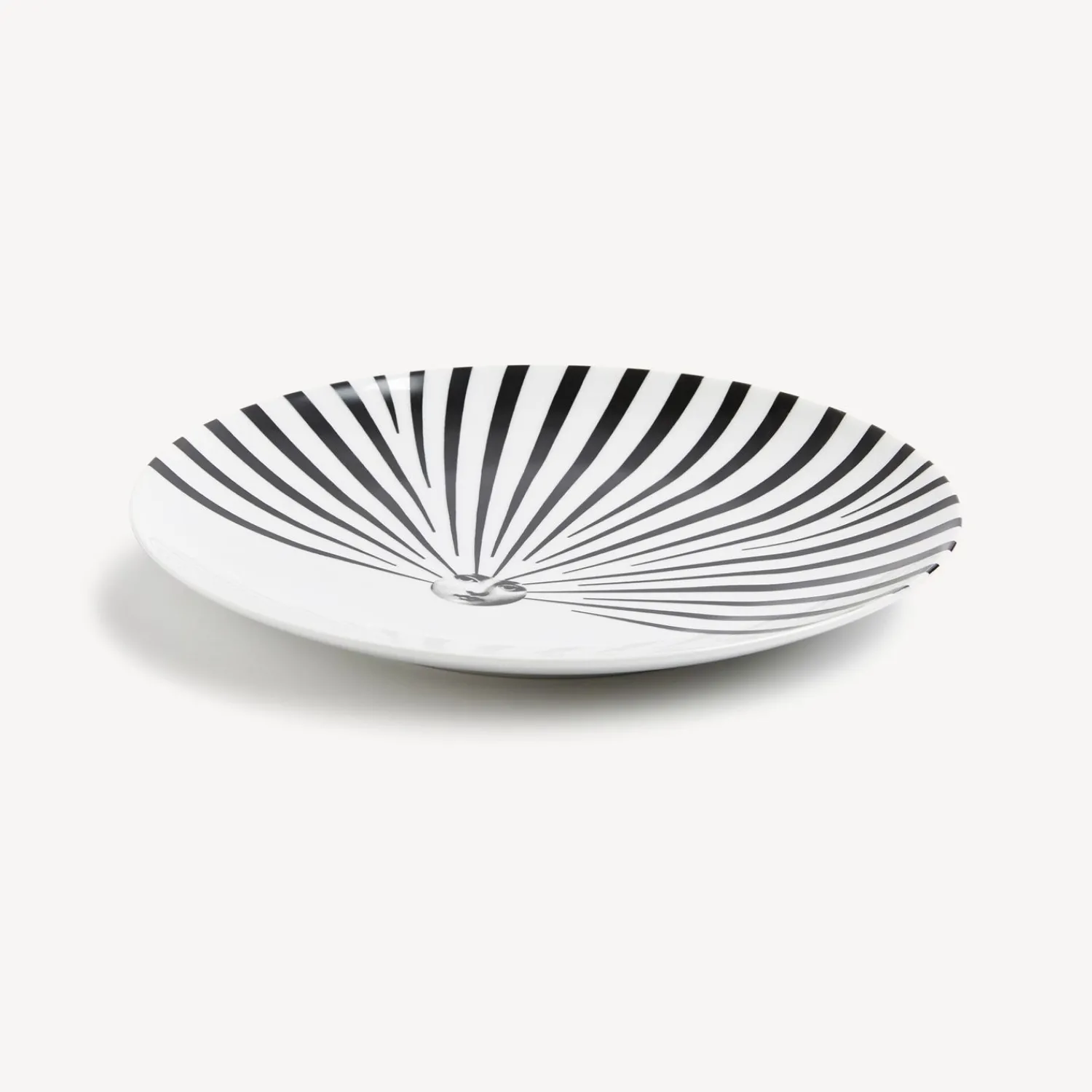 Soli<Fornasetti Wall Plate Tema E Variazioni N.309 White/Black