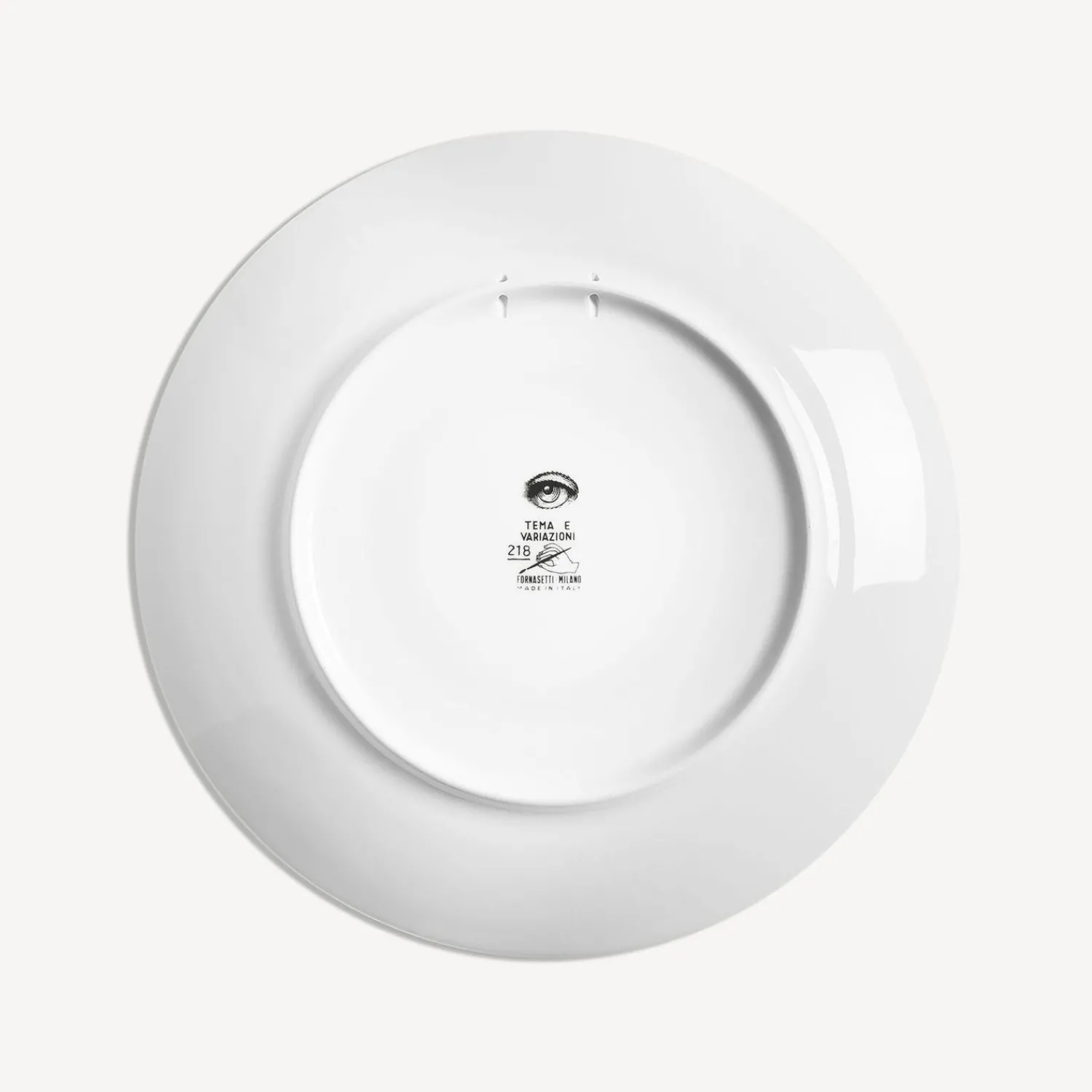 Fruit<Fornasetti Wall Plate Tema E Variazioni N.218 White/Black