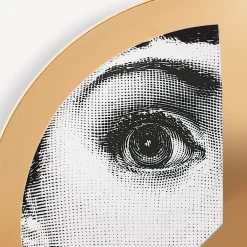 United For Peace<Fornasetti Wall Plate Tema E Variazioni N.405 United For Peace White/Black/Gold