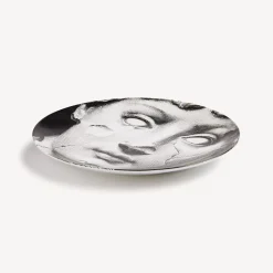 Antiquity<Fornasetti Wall Plate Tema E Variazioni N.125 White/Black