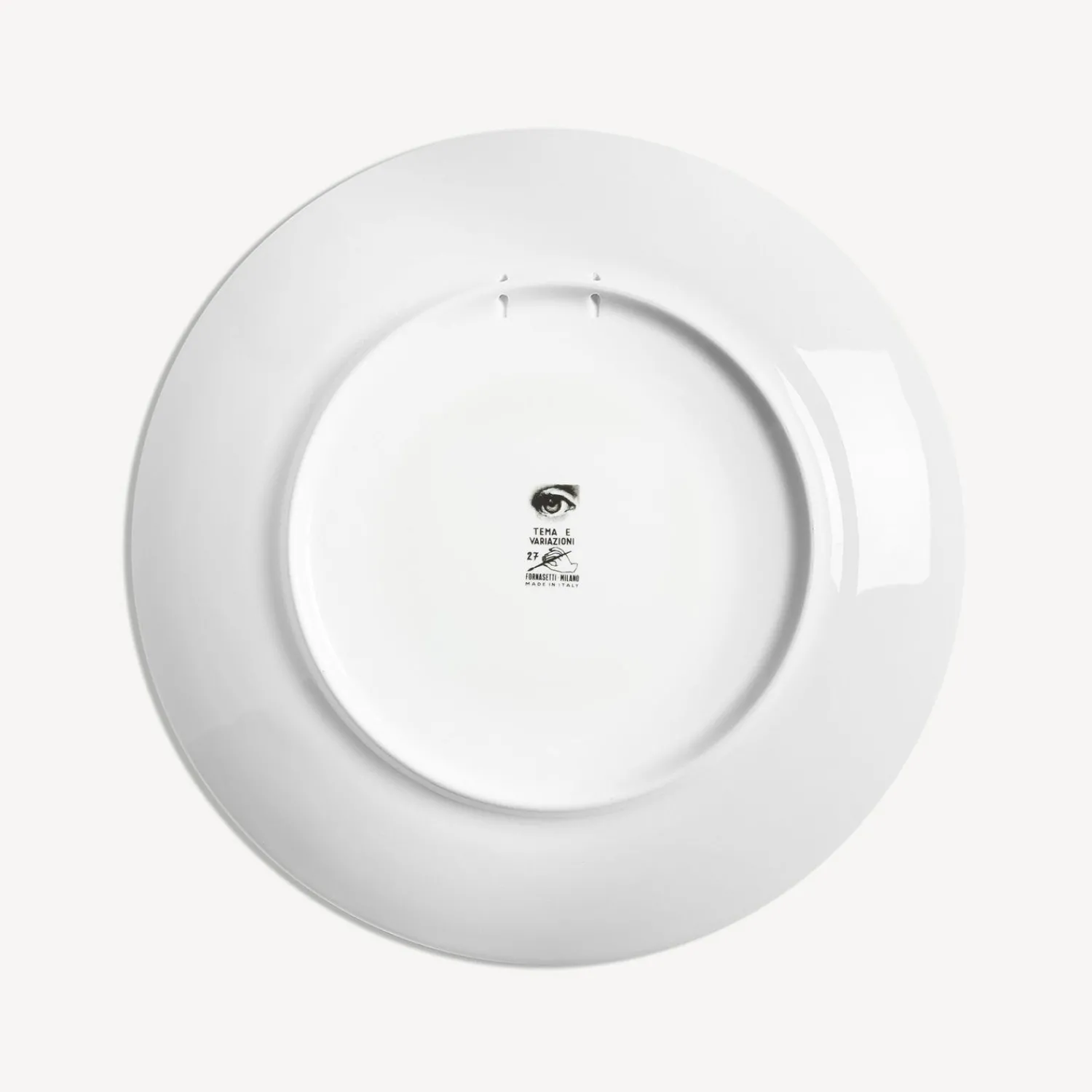 Fragment<Fornasetti Wall Plate Tema E Variazioni N.27 White/Black