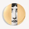 Fragment<Fornasetti Wall Plate Tema E Variazioni N.33 White/Black/Gold