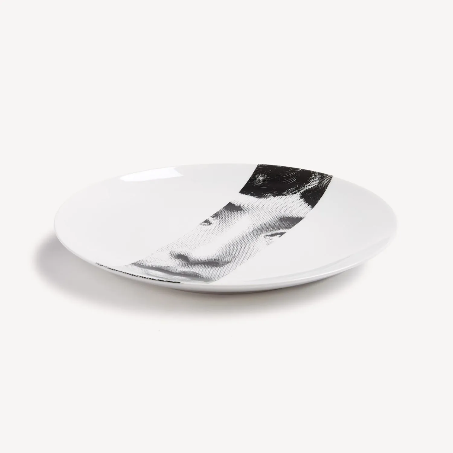 Fragment<Fornasetti Wall Plate Tema E Variazioni N.33 White/Black