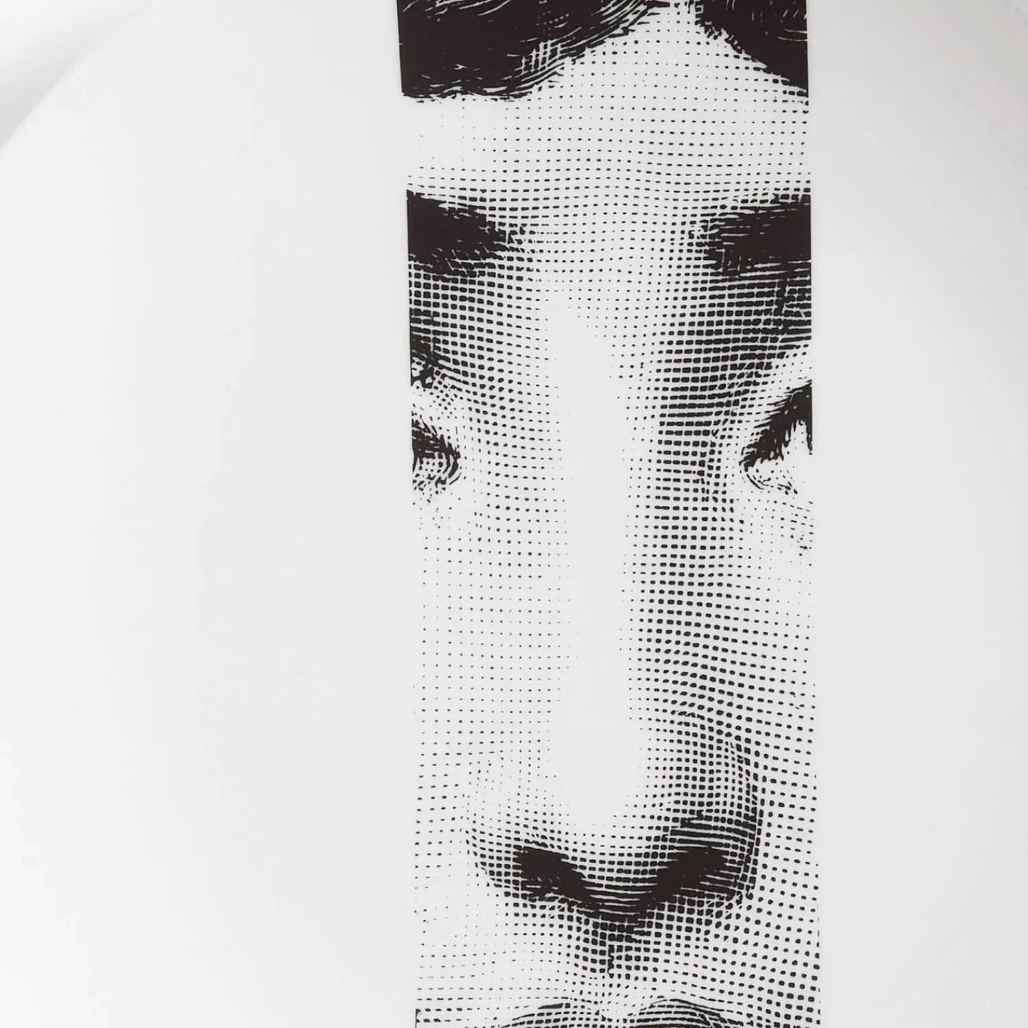 Fragment<Fornasetti Wall Plate Tema E Variazioni N.33 White/Black