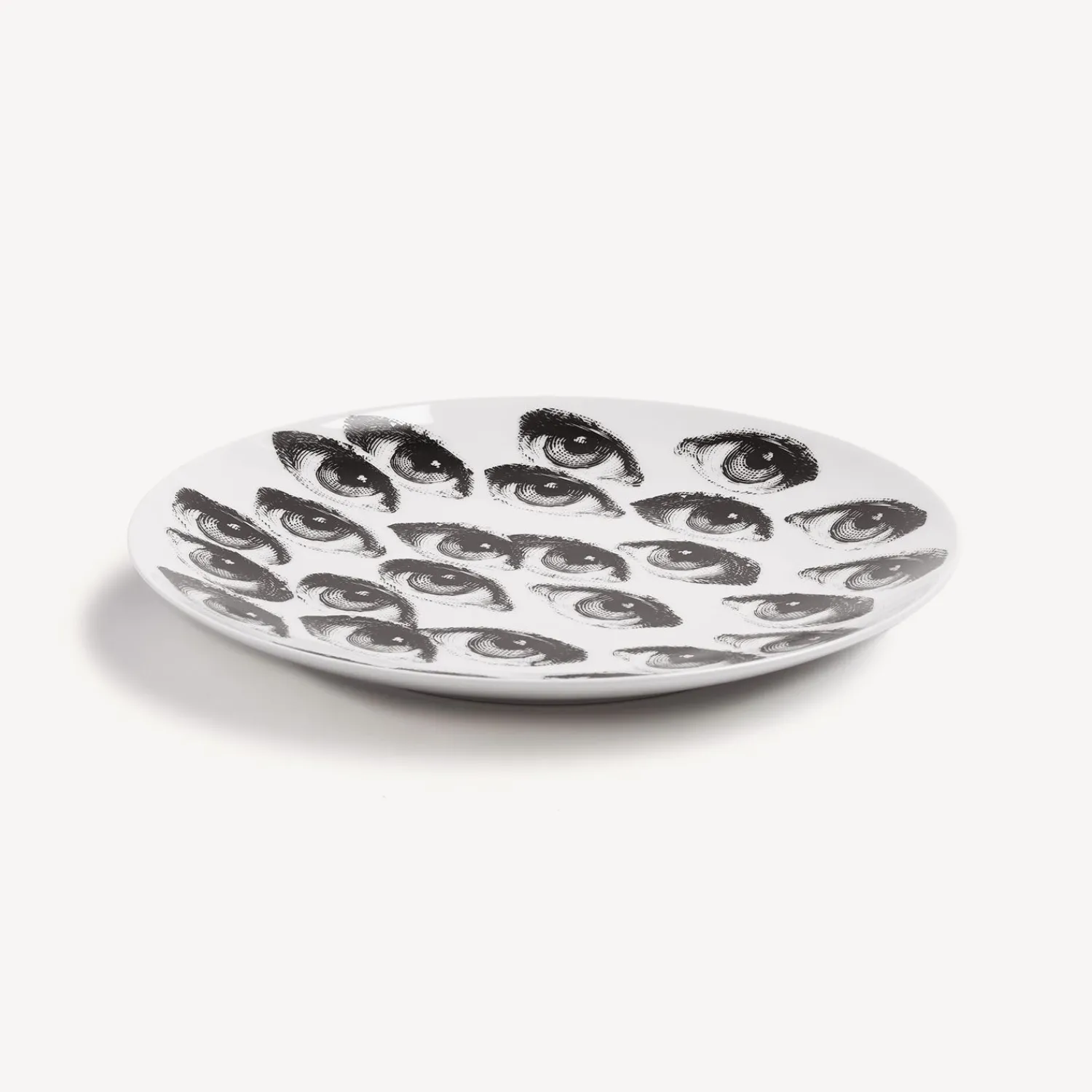 Repetition<Fornasetti Wall Plate Tema E Variazioni N.168 White/Black