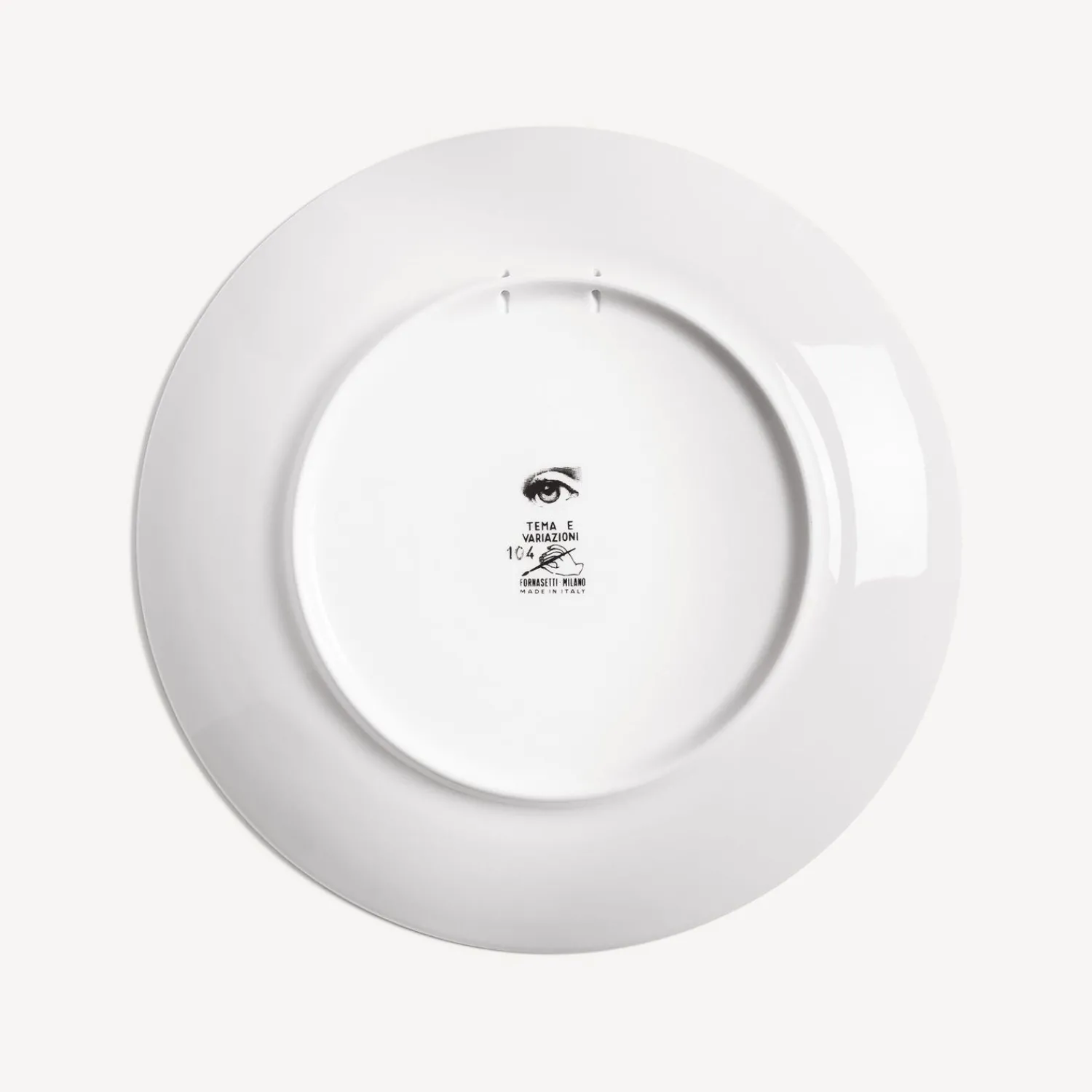 Fruit<Fornasetti Wall Plate Tema E Variazioni N.104 White/Black