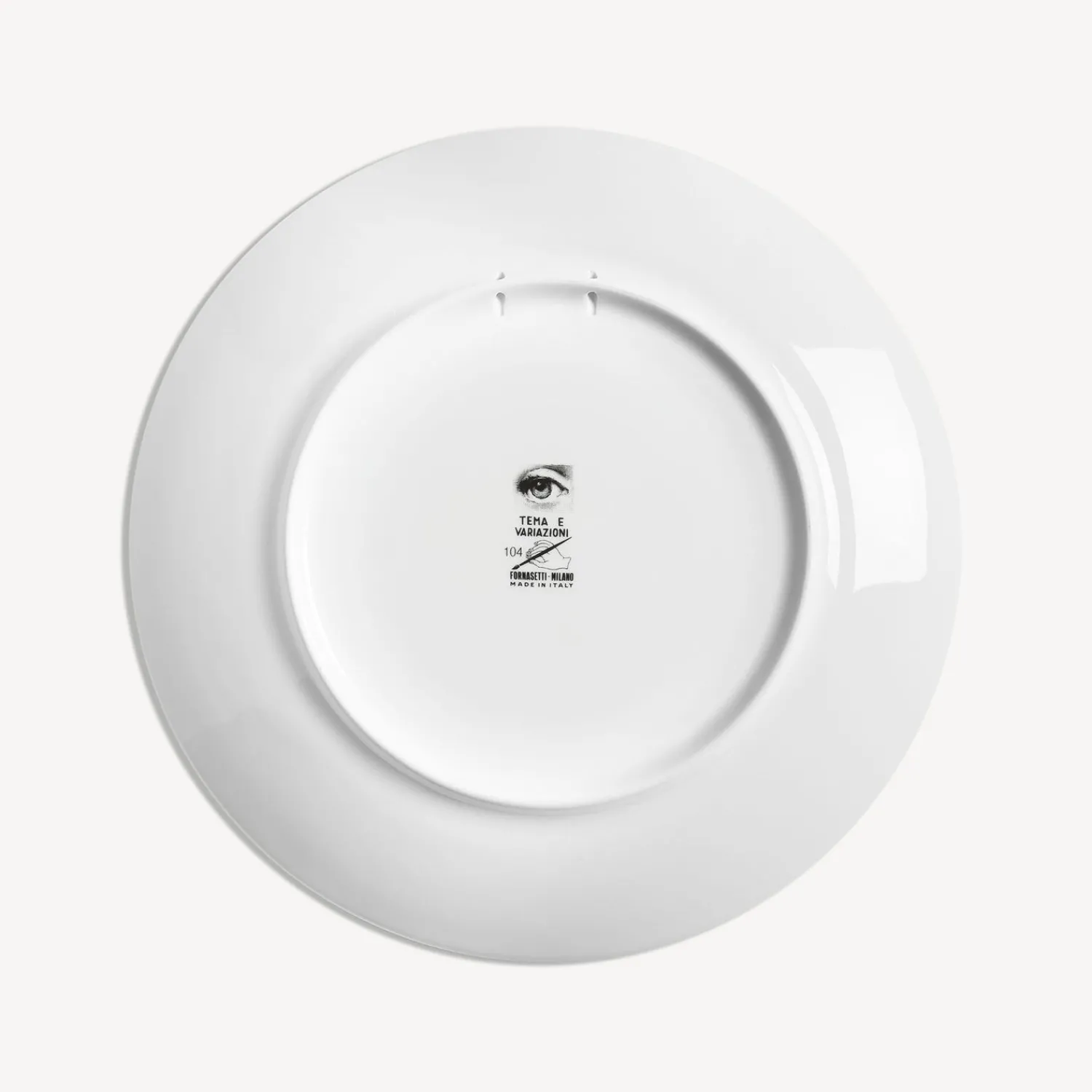 Fruit<Fornasetti Wall Plate Tema E Variazioni N.104 White/Black/Gold