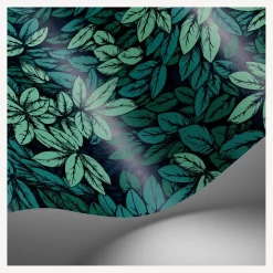 Wallpaper<Fornasetti Wallpaper Foglie E Civette Viridian
