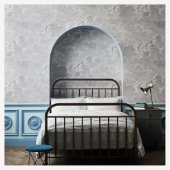 Wallpaper<Fornasetti Wallpaper Nuvolette (2-Roll Set) Soot And Snow