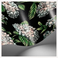 Wallpaper<Fornasetti Wallpaper Ramo Di Ortensia Pastel On Charcoal