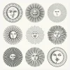 Wallpaper<Fornasetti Wallpaper Soli Black And White