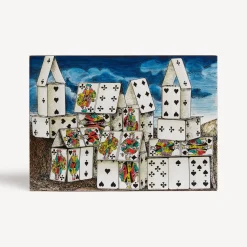 Glove Boxes<Fornasetti Wooden Box Citta Di Carte Multicolour