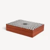 Glove Boxes<Fornasetti Wooden Box Egocentrismo White/Black