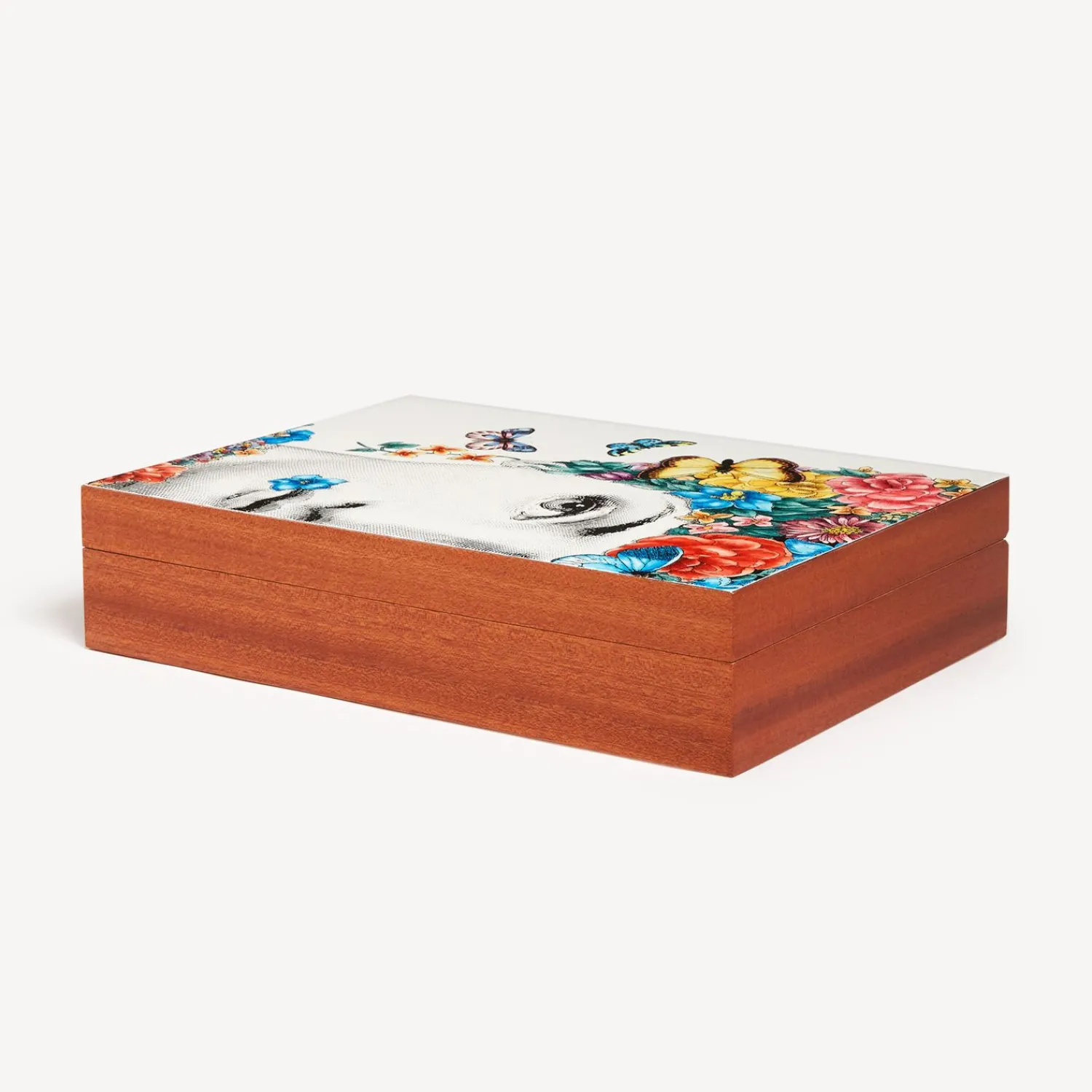 Glove Boxes<Fornasetti Wooden Box Fior Di Lina Multicolour